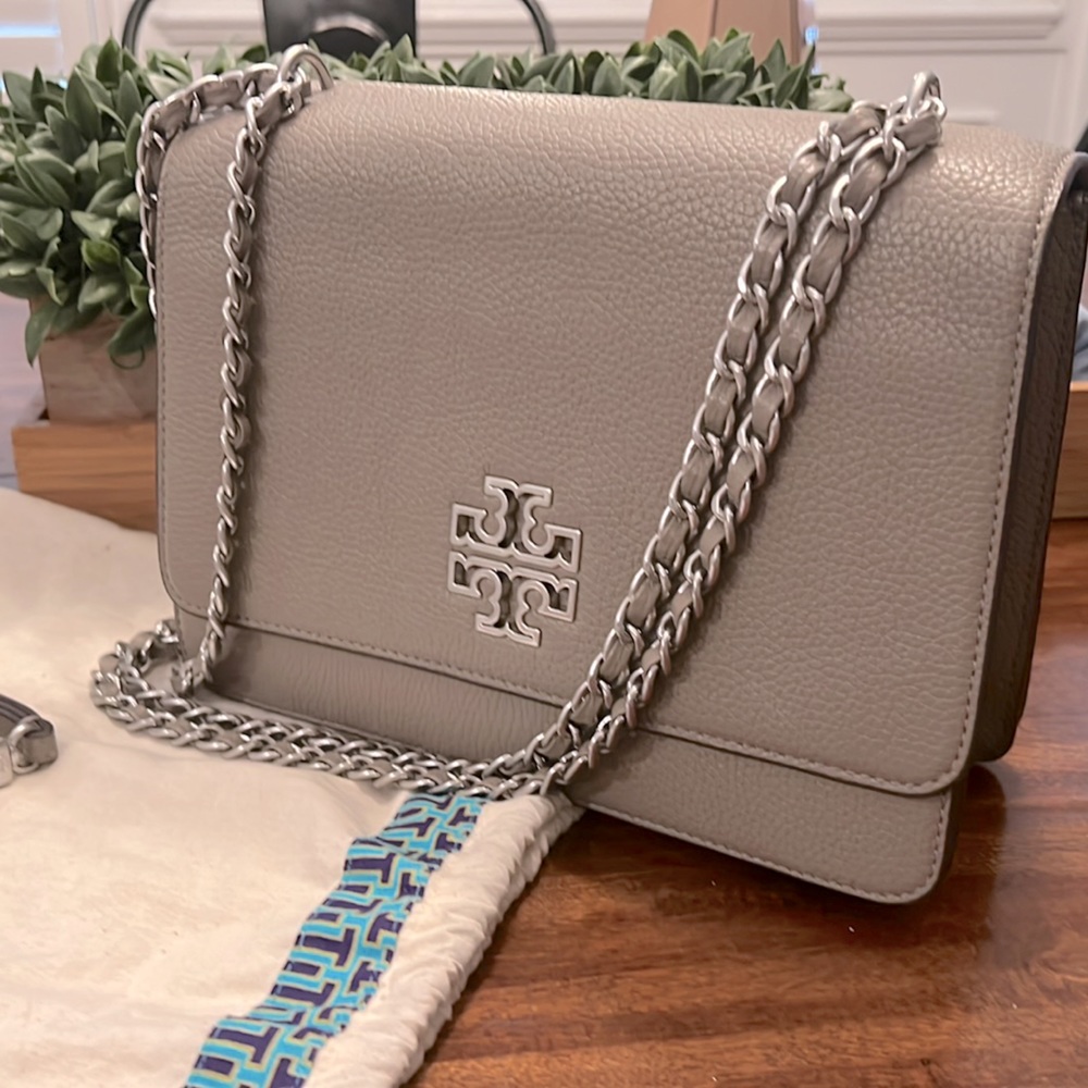Authentic Tory Burch Britten Adjustable Shoulder Bag